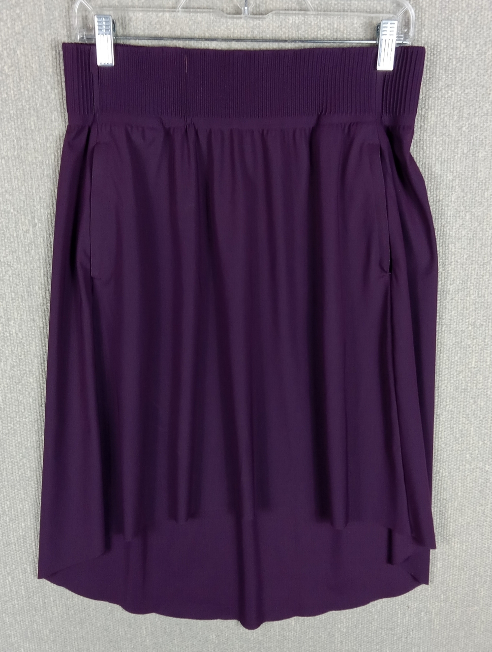 Athleta Cosmic Skirt Size Small Purple High Low Hem Midi Athletic Travel Pockets